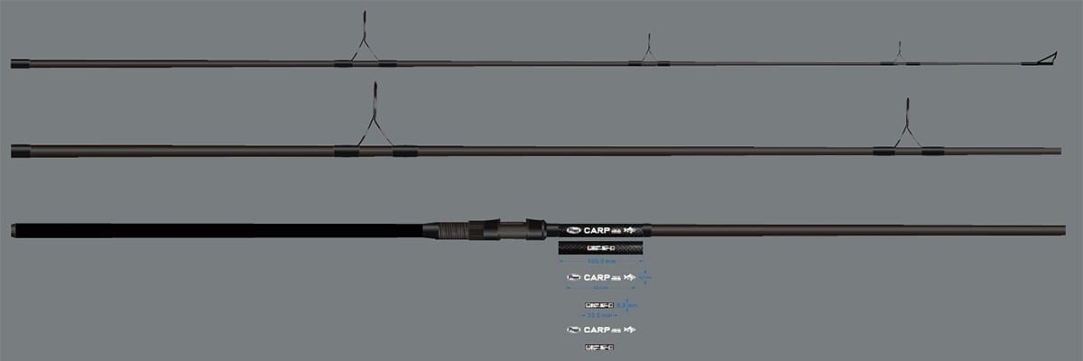 Kendo Carp 3.60cm 3.5lbs Olta Kamışı