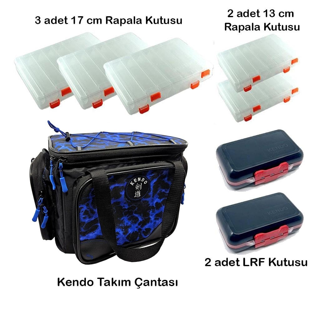 Kendo Sahte Balık Çantası + Sahte Kutuları + LRF KUTULARI