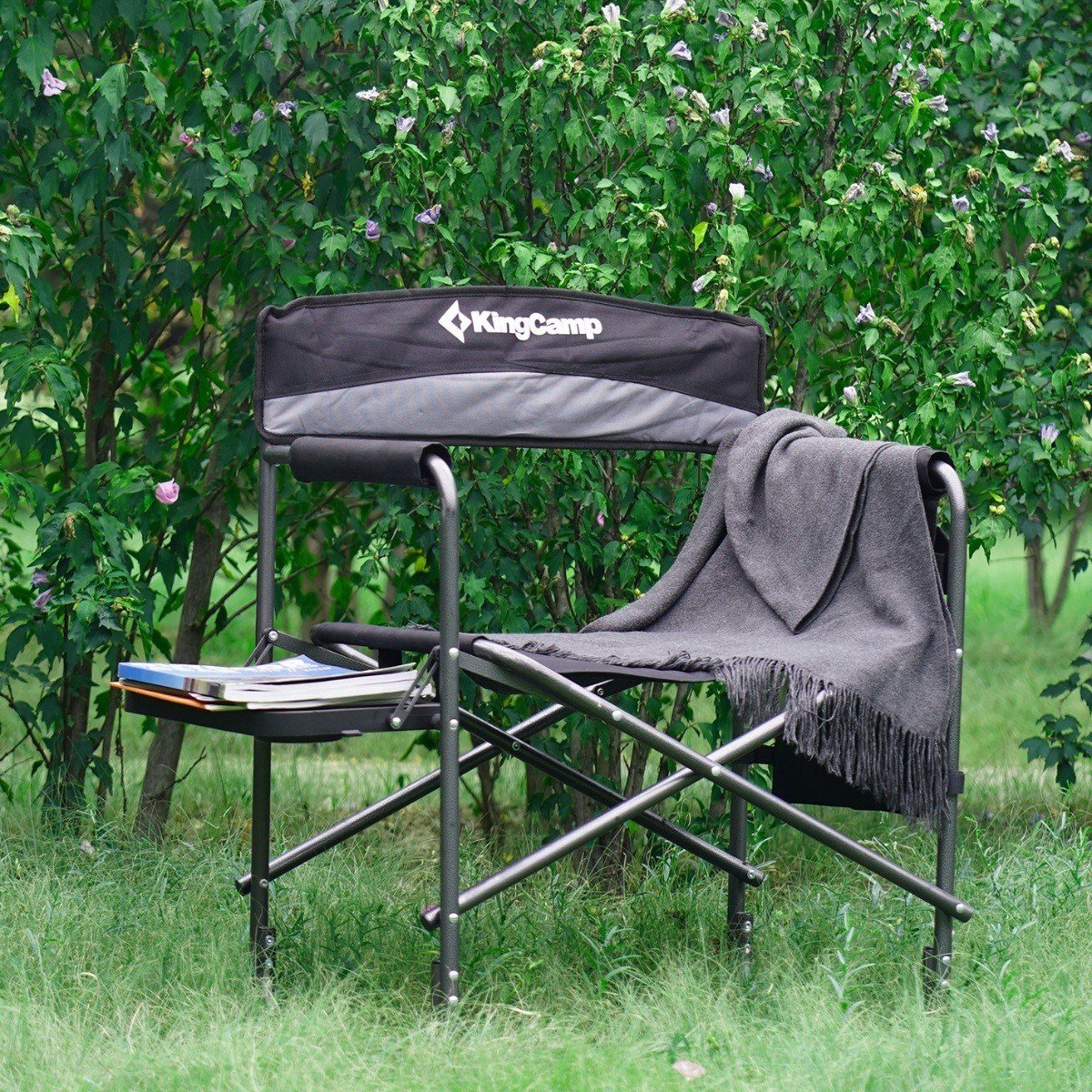 KingCamp Ash Comfort Katlanır Kamp Sandalyesi Grey