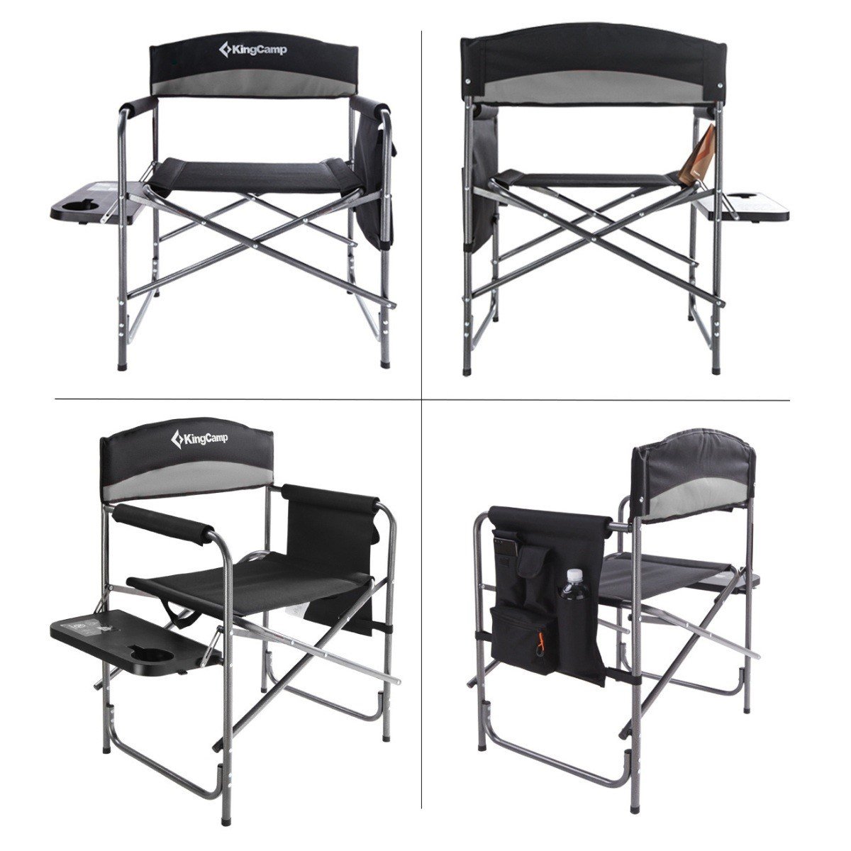 KingCamp Ash Comfort Katlanır Kamp Sandalyesi Grey