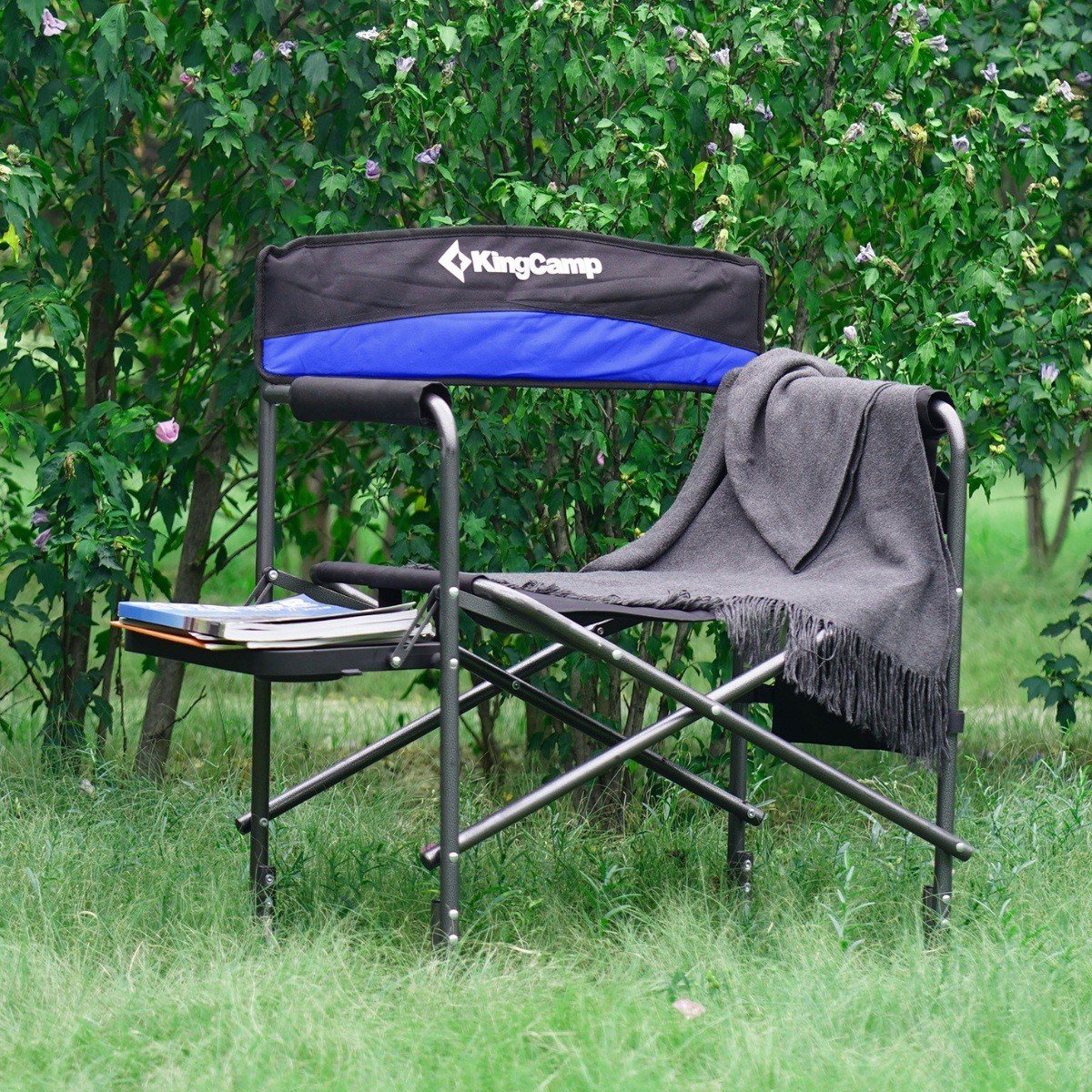 KingCamp Ash Comfort Katlanır Kamp Sandalyesi Blue