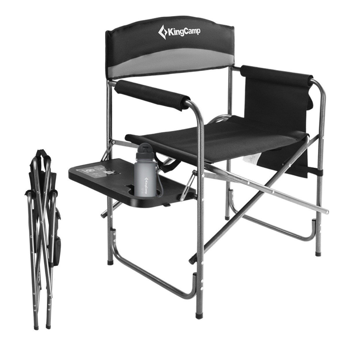 KingCamp Ash Comfort Katlanır Kamp Sandalyesi Grey