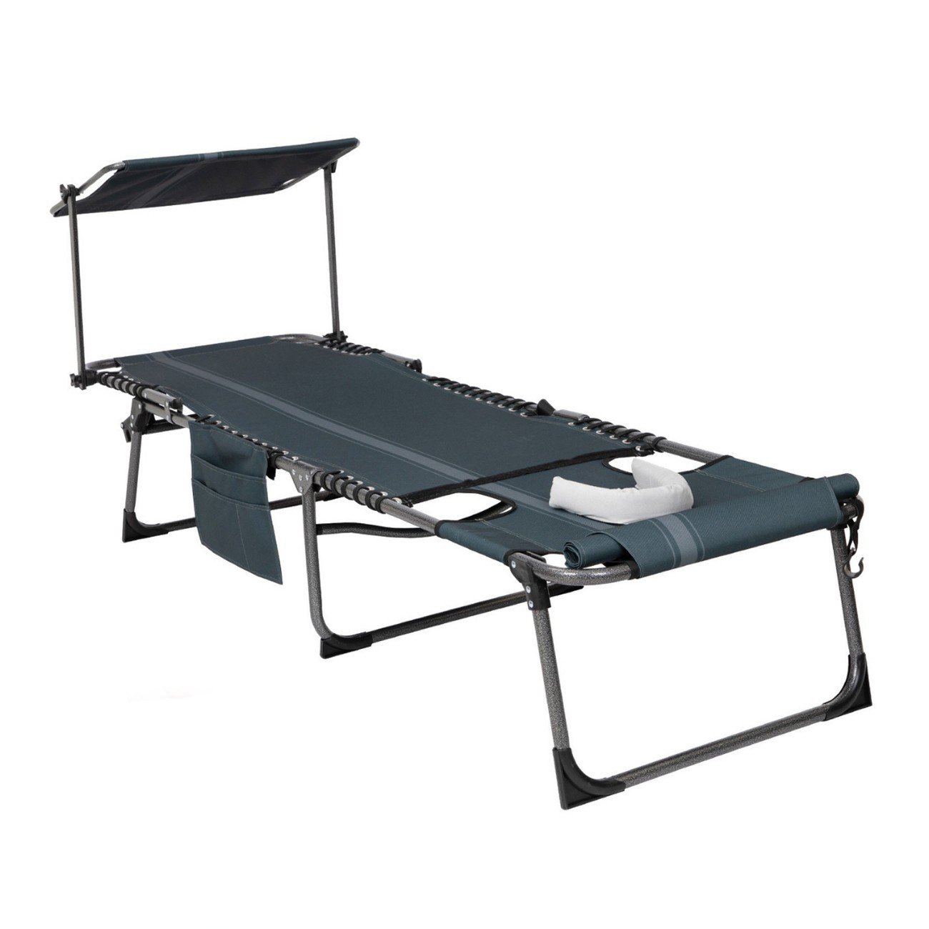 KingCamp Magnolia B10 Plus Hands-Free Premium 7 Kademeli Katlanır Şezlong Blue/Grey