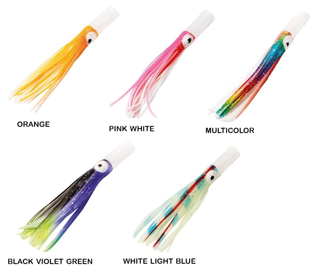 Lineaeffe Octopus Plastic Tube Head 7.5 cm 3 Adet Sahte Balık