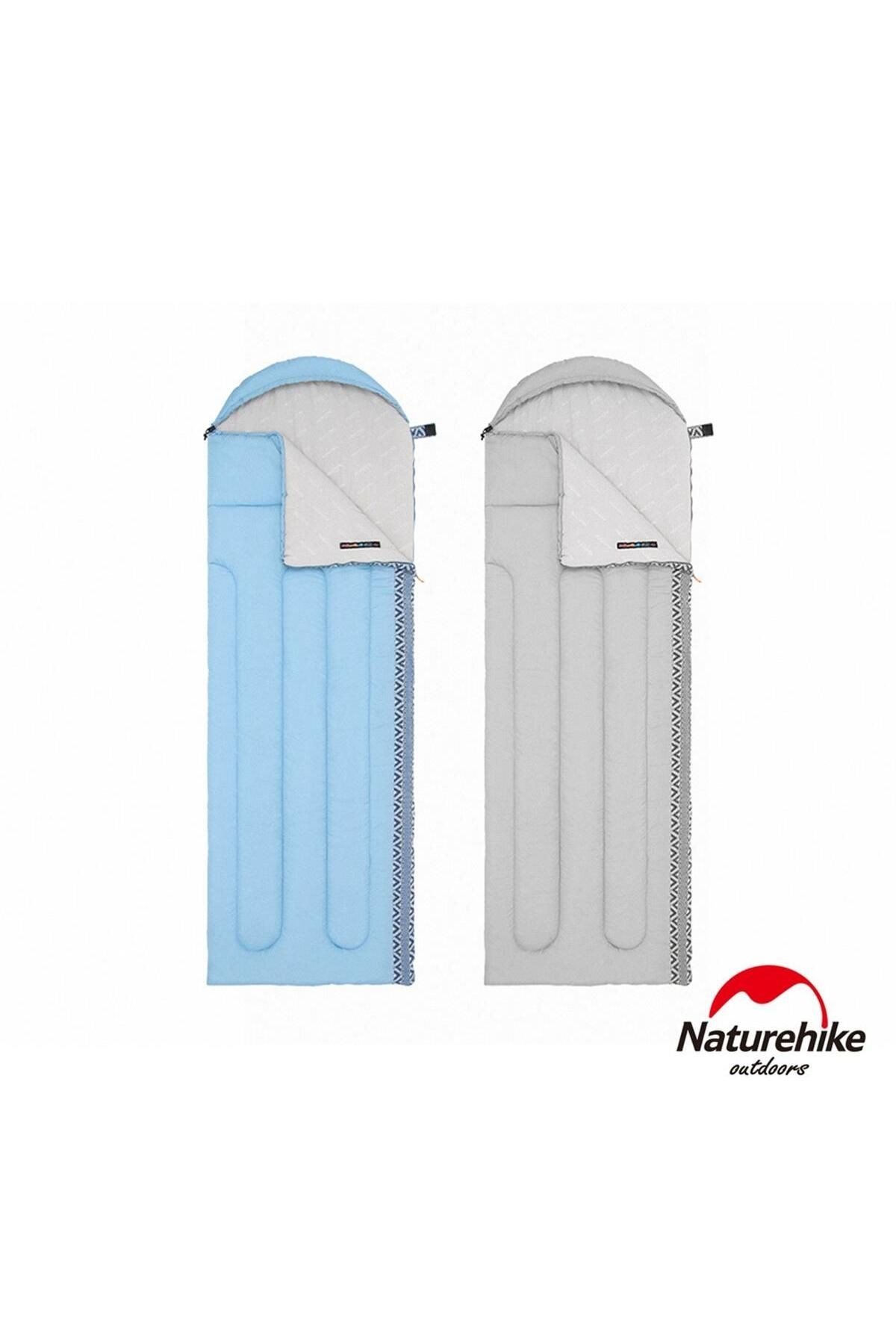 Naturehike L250 Zarf Tarzı Kapüşonlu Uyku Tulumu -10°c Mavi