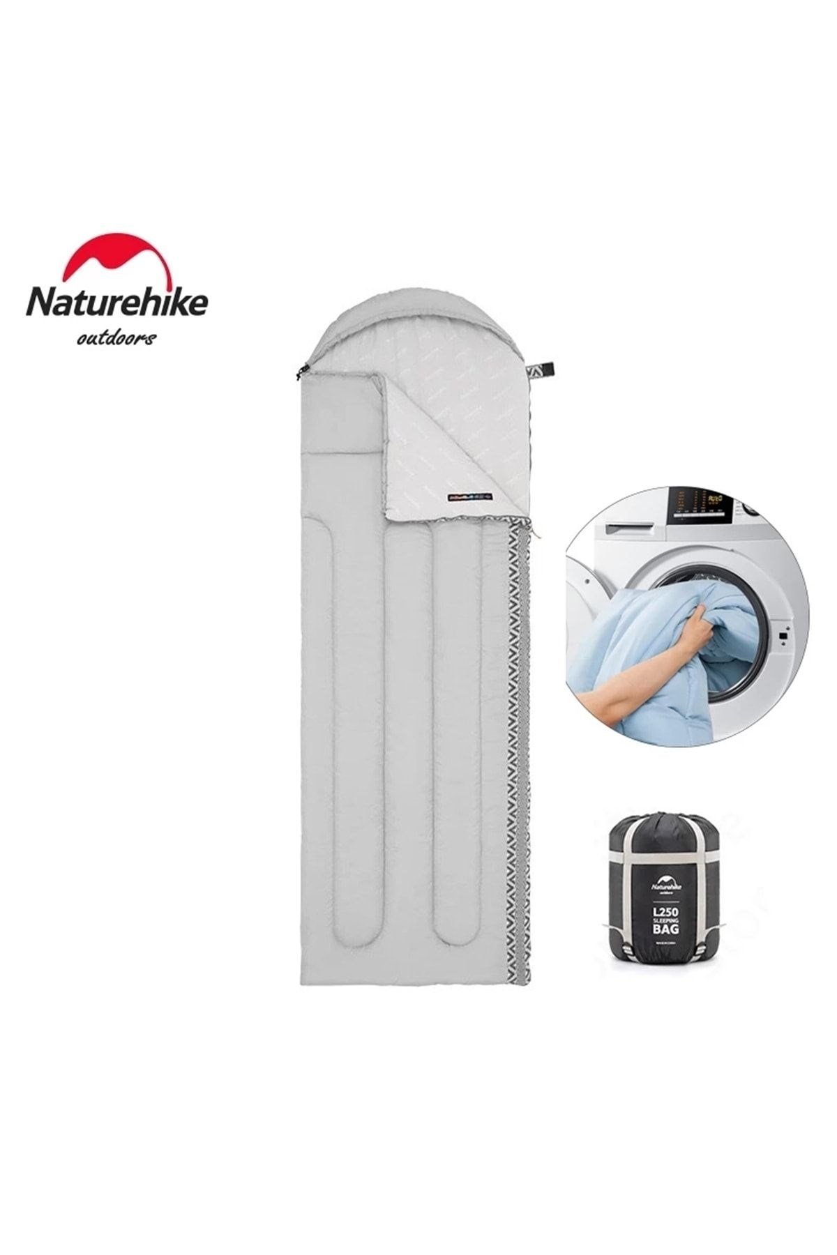 Naturehike L250 Zarf Tarzı Kapüşonlu Uyku Tulumu -10°C Gri-Left