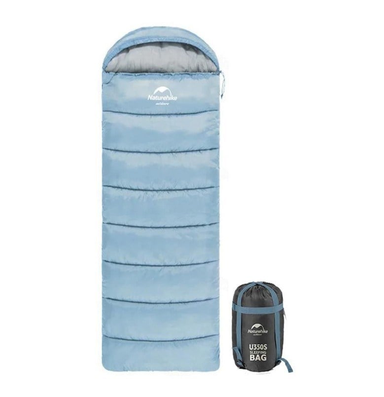 Naturehike U250 Zarf Tarzı Kapüşonlu Uyku Tulumu -10°c Mavi-Right