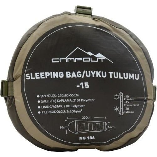 Nurgaz Campout Extreme Uyku Tulumu Kışlık