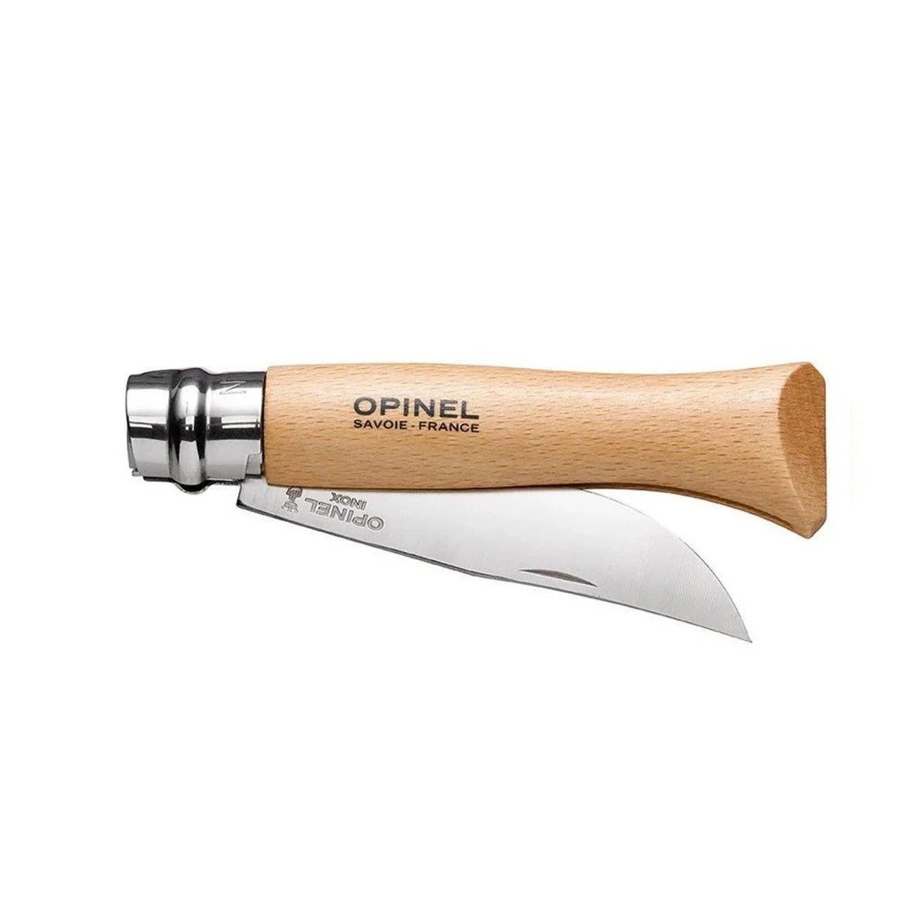 Opinel N°10 Vernikli Kayın Saplı Inox/Çelik Çakı