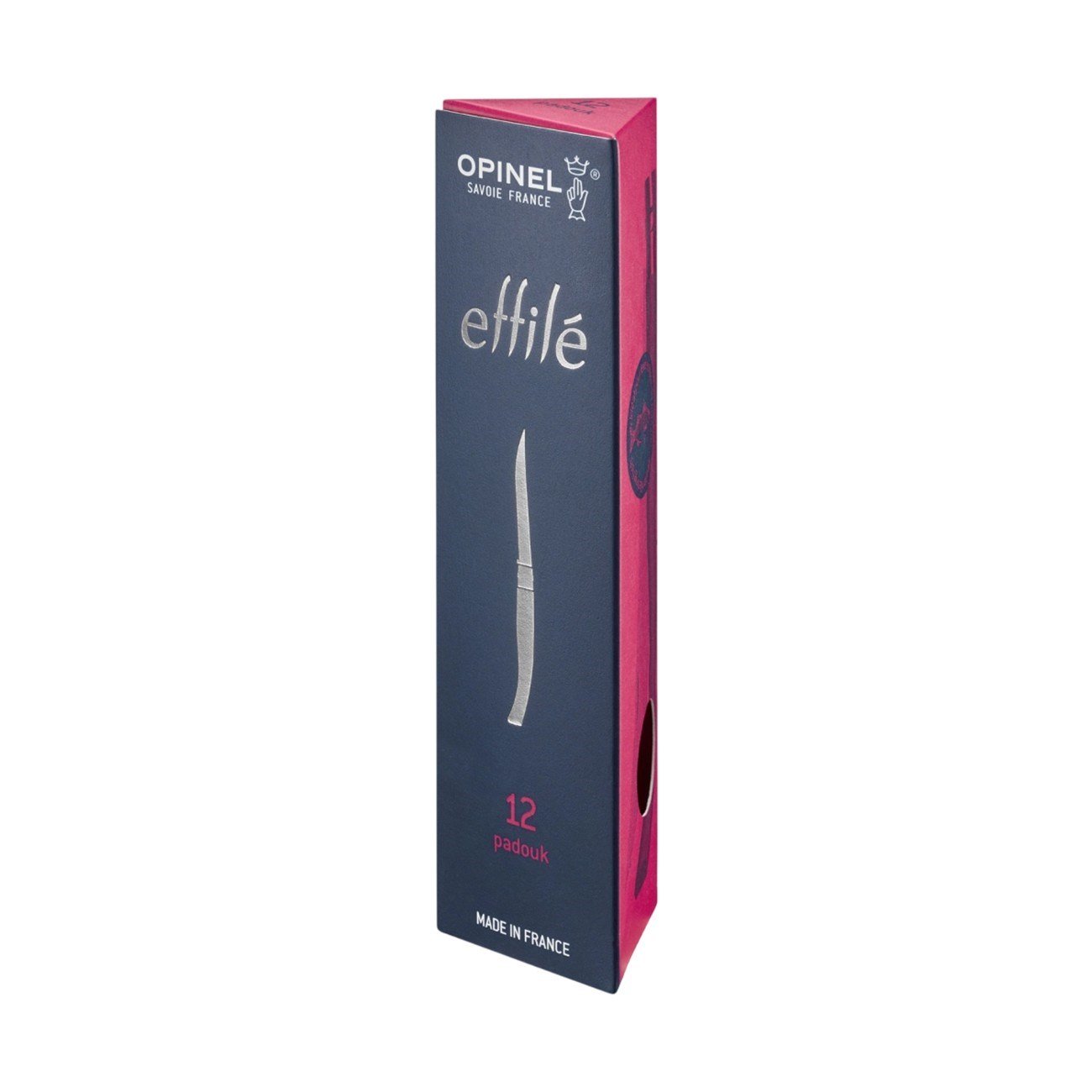 Opinel N°12 Effile Paduk Saplı, İnce ve Keskin Çelik Çakı