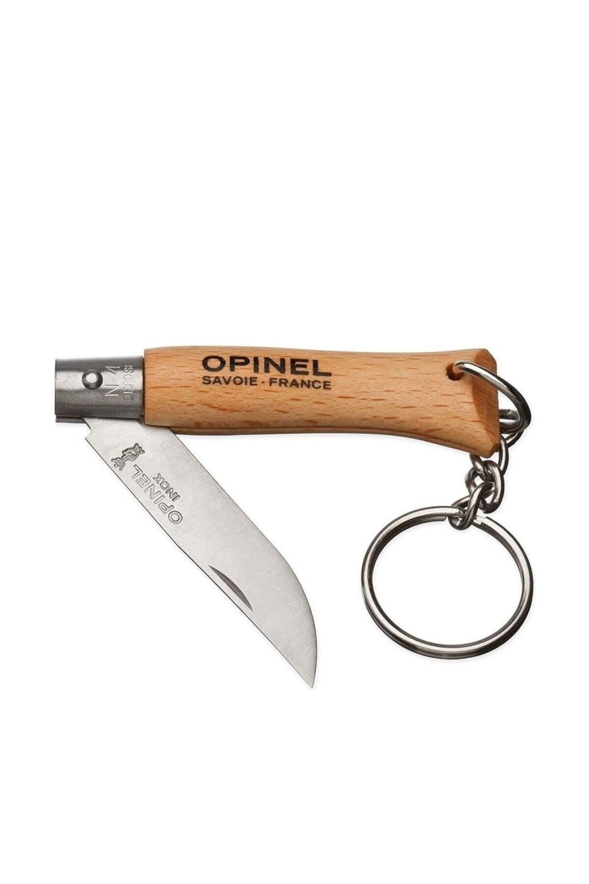 Opinel N°4 Kayın Saplı Inox/Çelik Anahtarlık Çakı