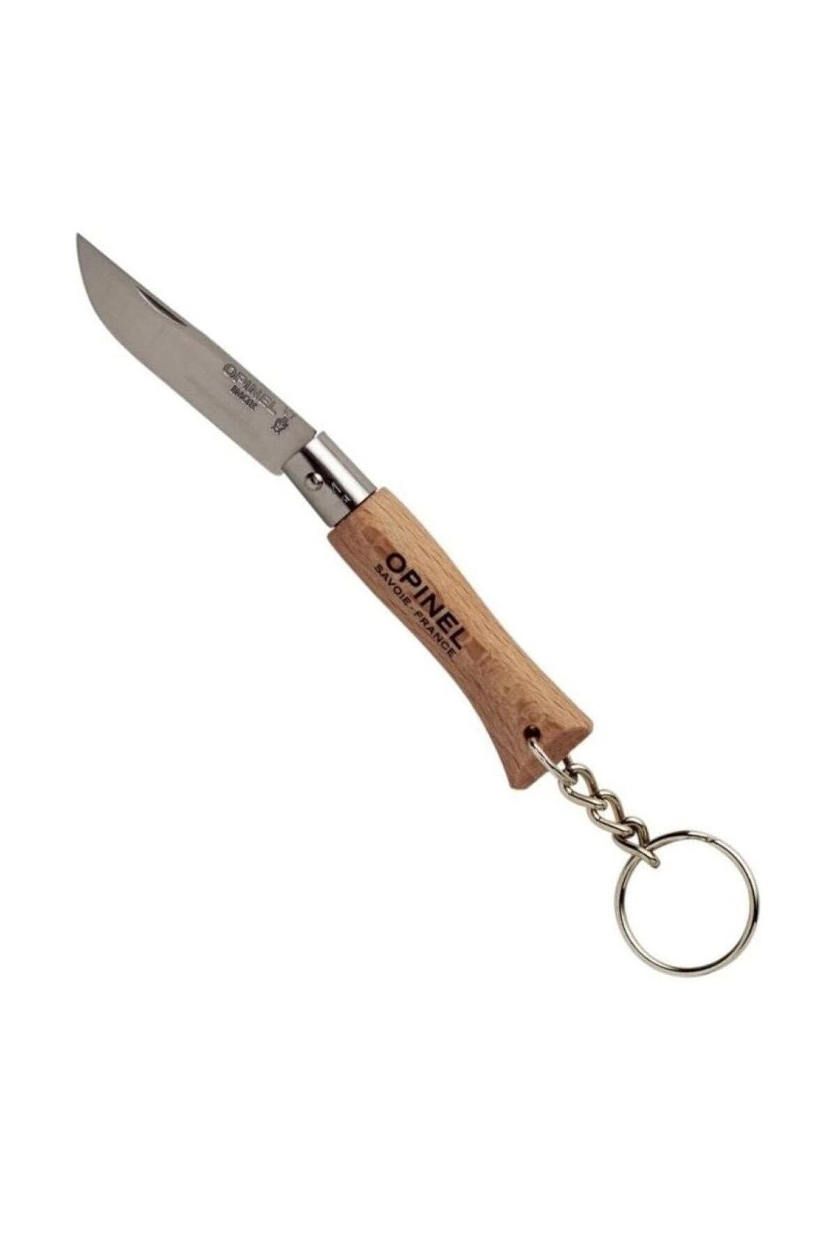 Opinel N°4 Kayın Saplı Inox/Çelik Anahtarlık Çakı