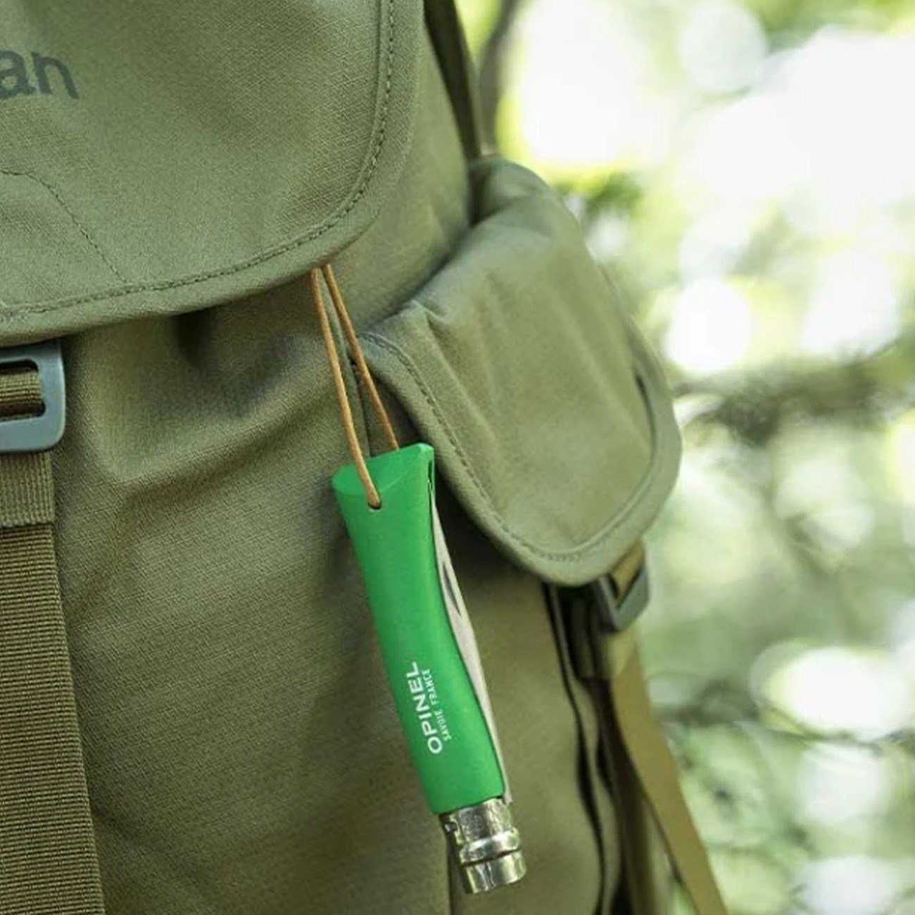 Opinel N°7 Gürgen Saplı Trekking Inox/Çelik Çakı Yeşil