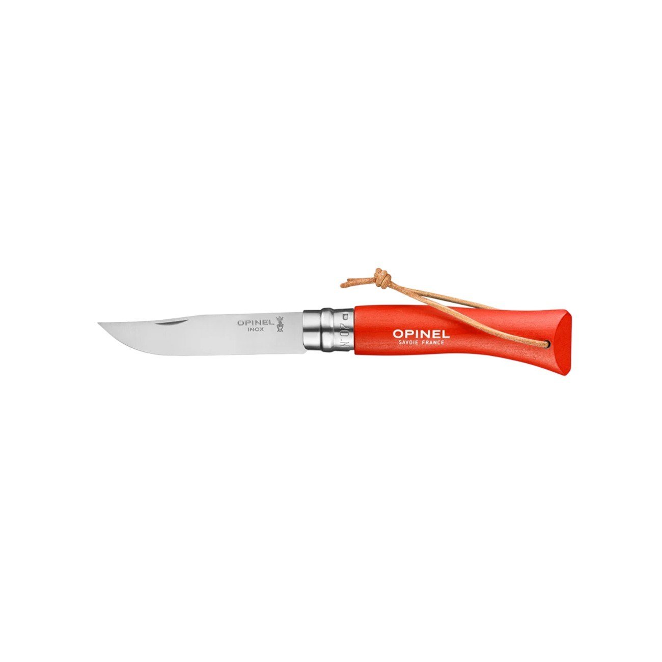 Opinel N°7 Gürgen Saplı Trekking Inox/Çelik Çakı Turuncu