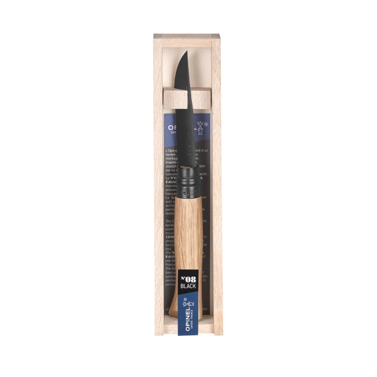 Opinel N°8 Black Edition Meşe Saplı Inox Çakı 