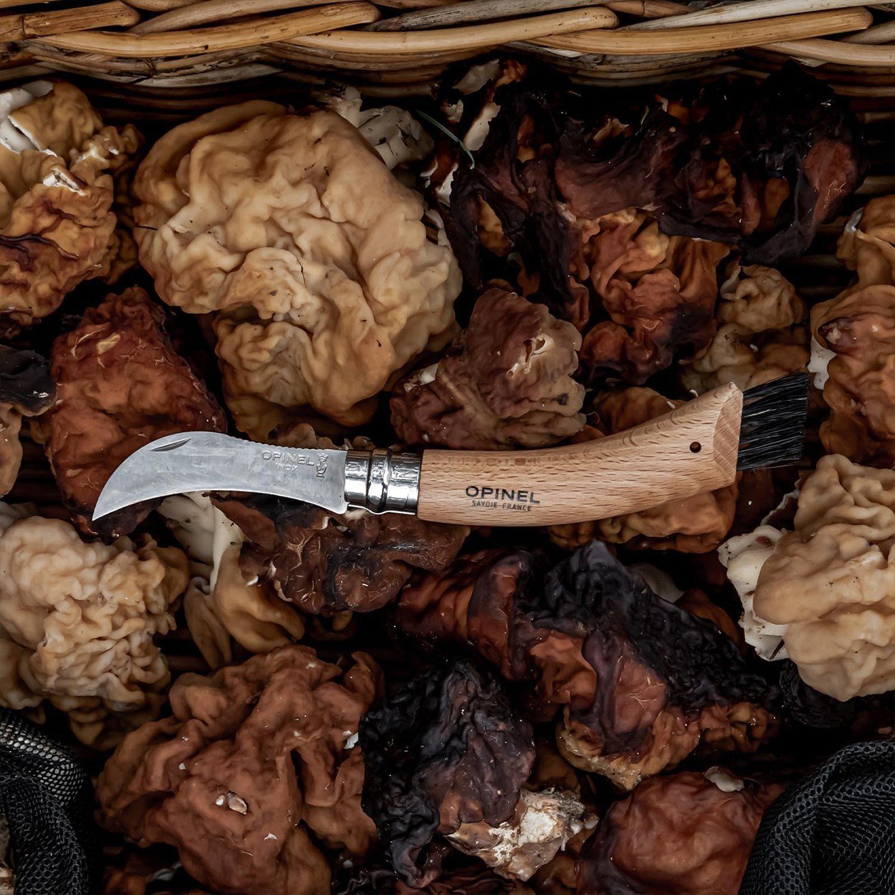 Opinel N°8 Deri Kılıflı Mantar Çakısı (Özel Kutulu)