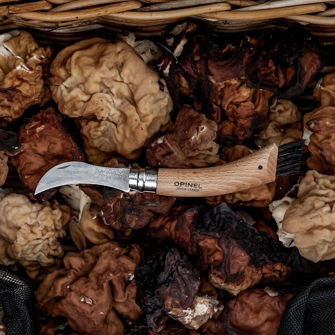 Opinel N°8 Deri Kılıflı Mantar Çakısı (Özel Kutulu)