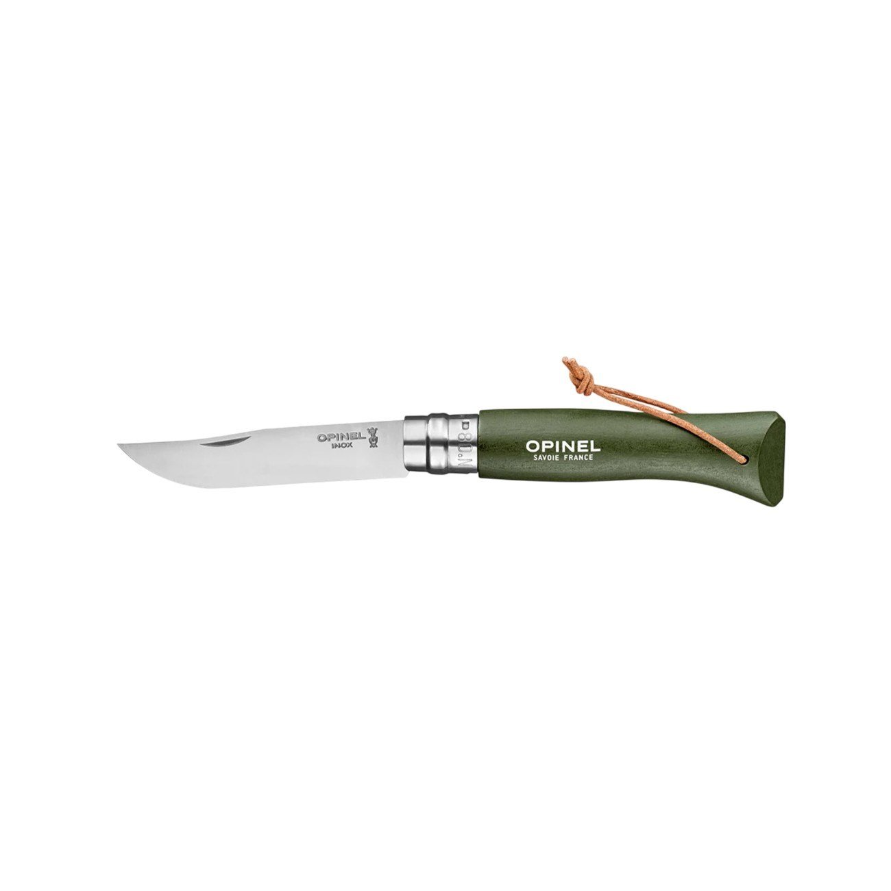 Opinel N°8 Gürgen Saplı Trekking Inox/Çelik Çakı Haki