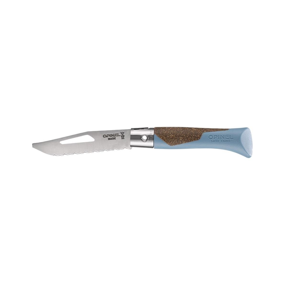 Opinel Neo7 Alpine Buzul Mavisi Saplı Tırtıklı Paslanmaz Çelik Çakı