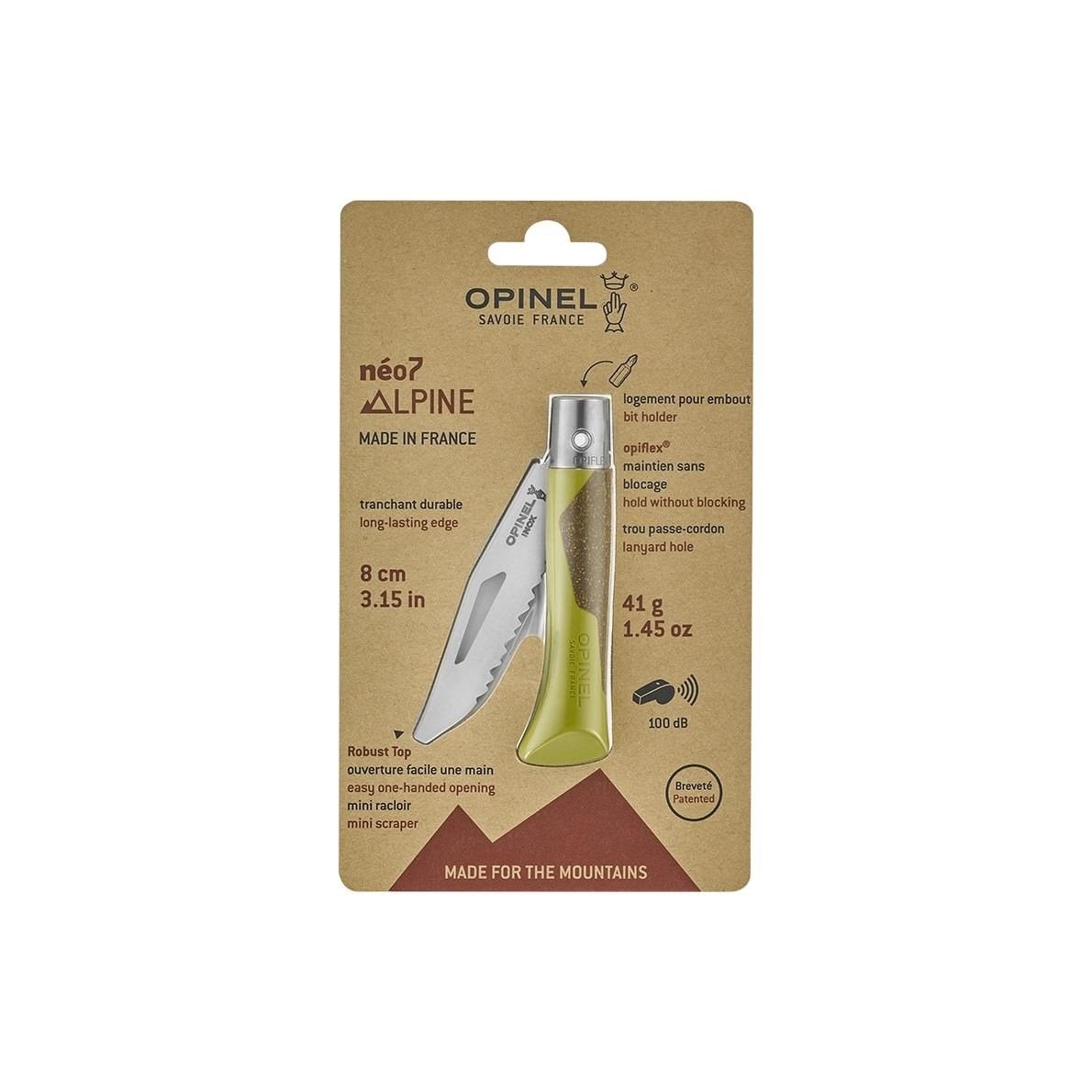 Opinel Neo7 Alpine Ihlamur Saplı Tırtıklı Paslanmaz Çelik Çakı
