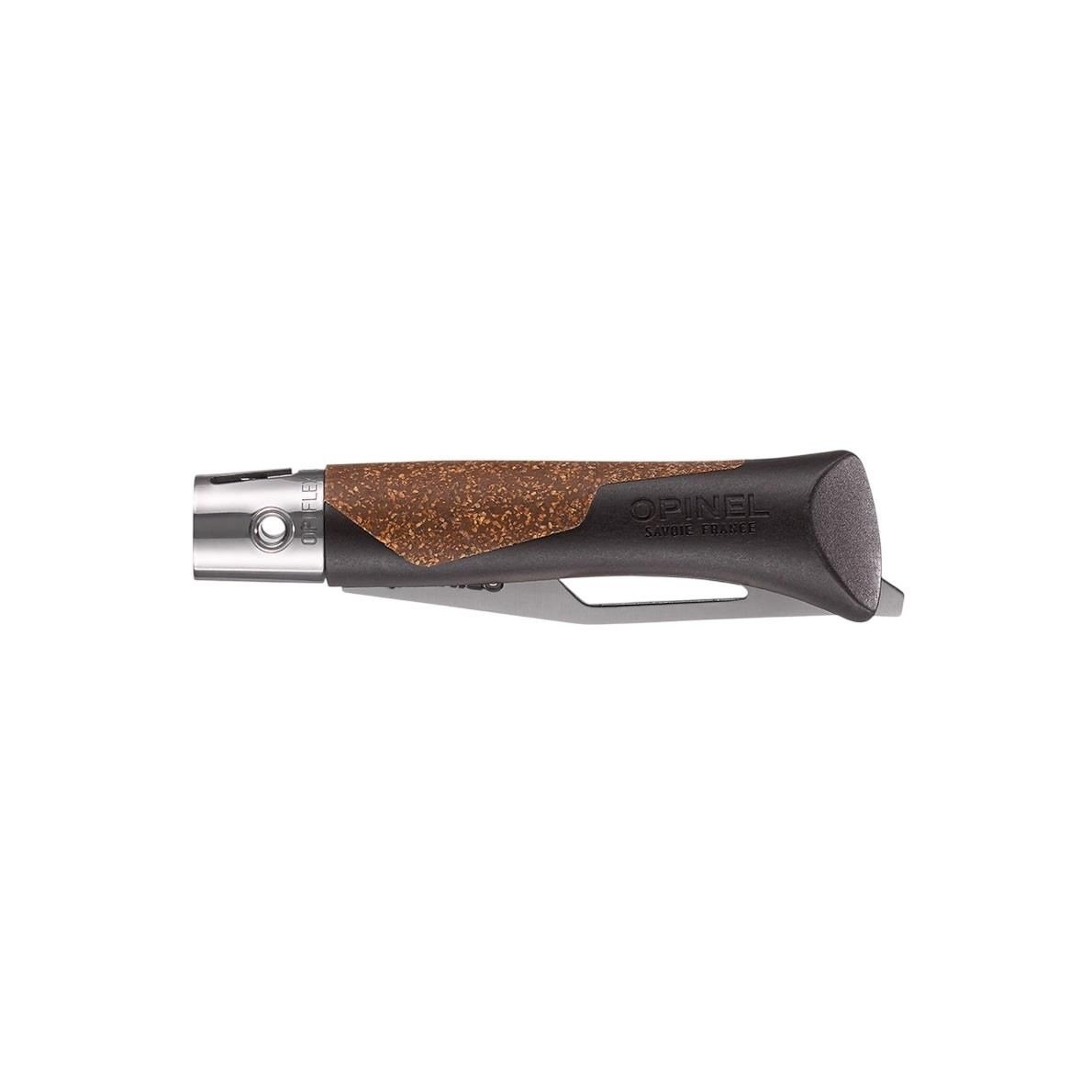 Opinel Neo7 Alpine Kahverengi Siyah Saplı Tırtıklı Paslanmaz Çelik Çakı