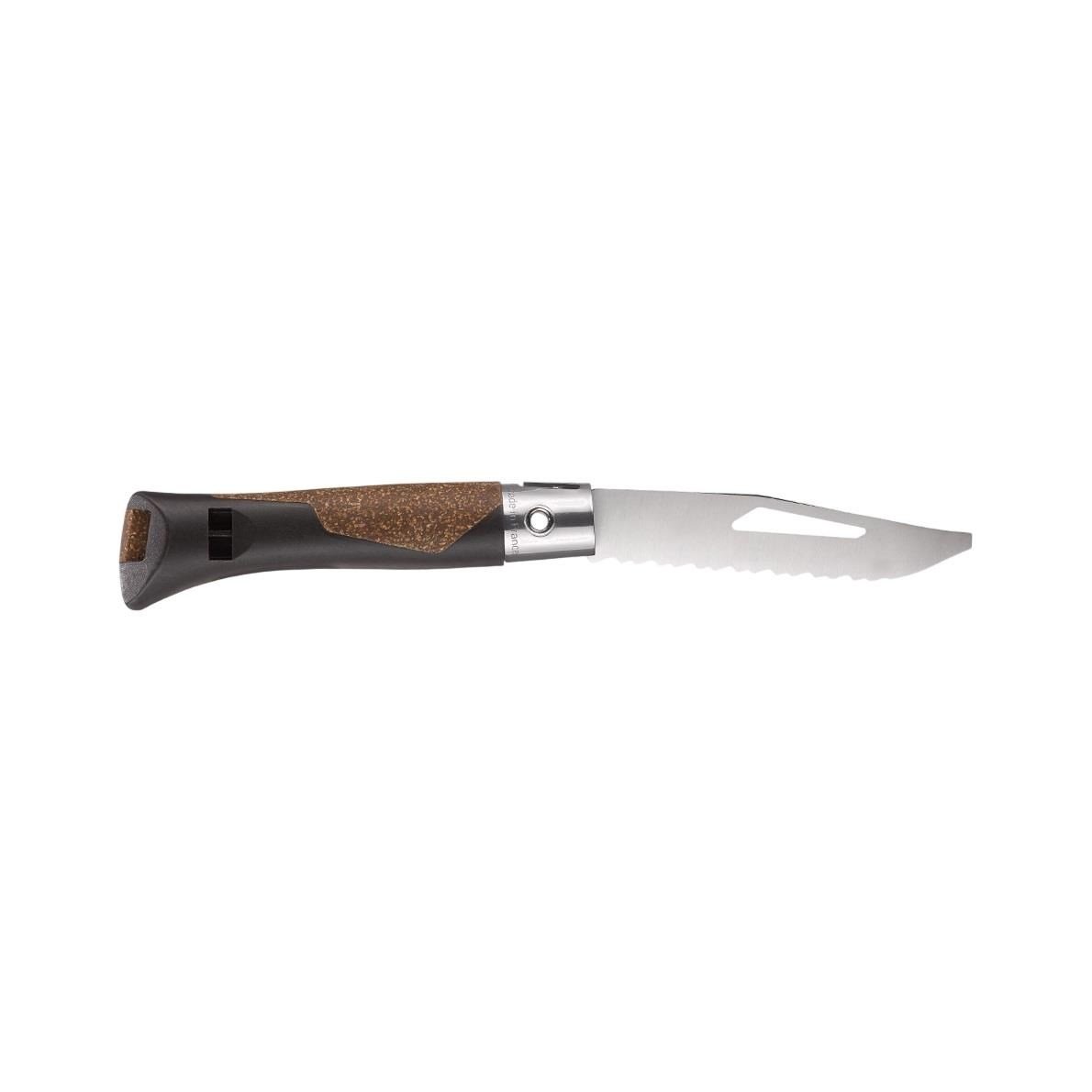 Opinel Neo7 Alpine Kahverengi Siyah Saplı Tırtıklı Paslanmaz Çelik Çakı