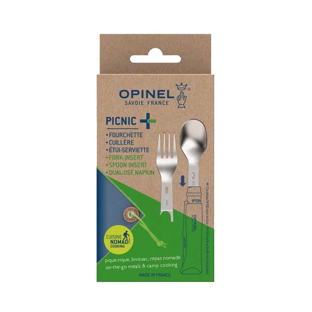 Opinel Picnic Plus Piknik Çatal & Kaşık Seti