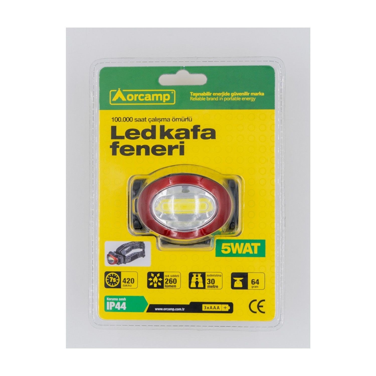 Orcamp LED Kafa Feneri