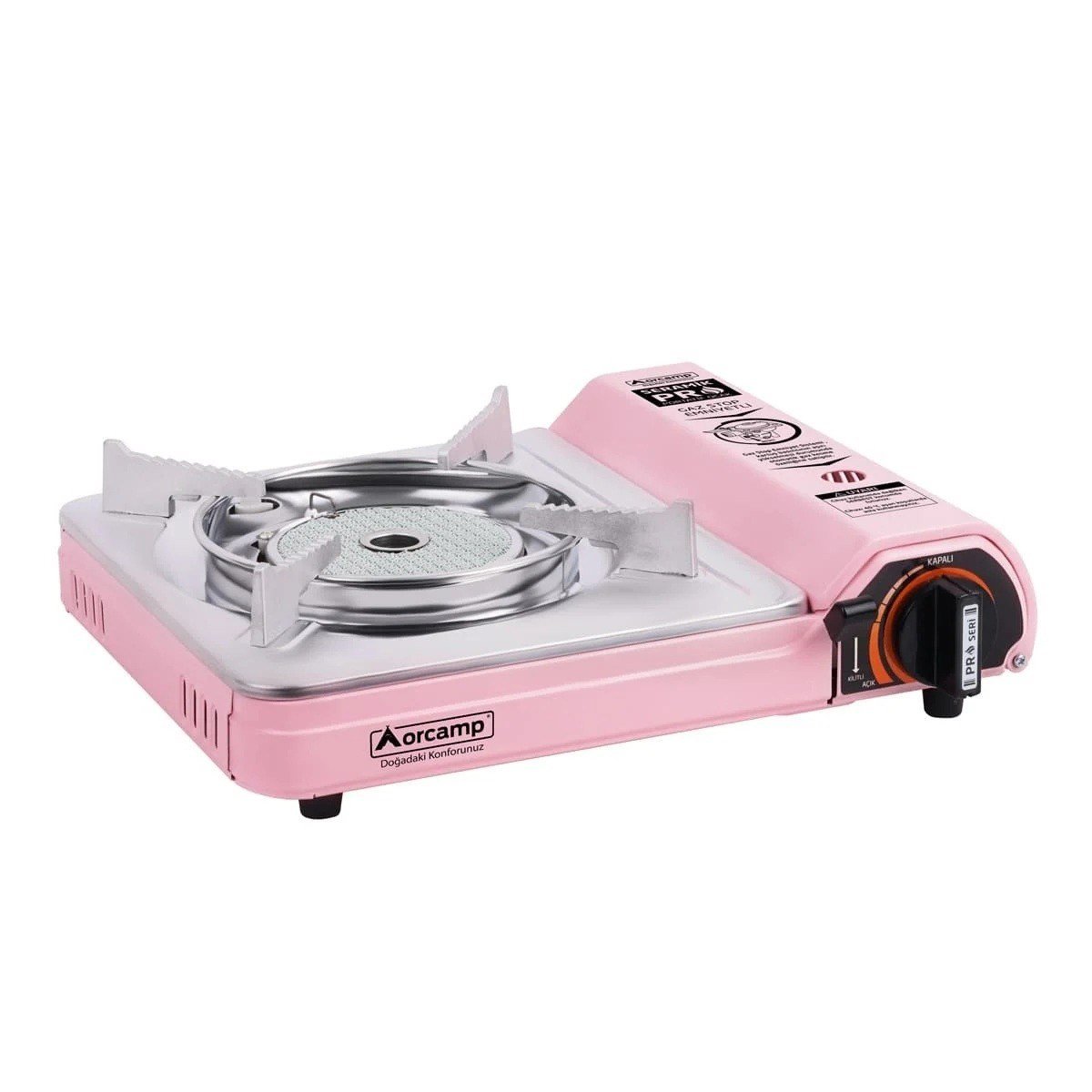 Orcamp Seramik Pro Portatif Ocak Pembe