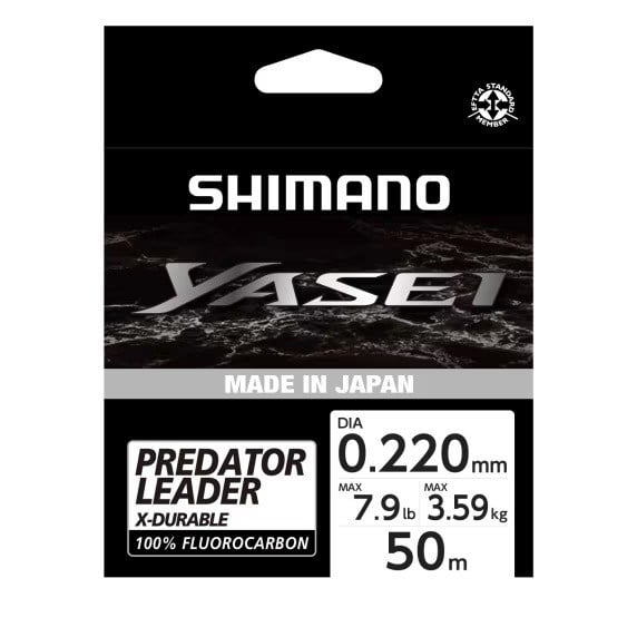 Shimano Misina Yasei Fluoro Leader 50m 0.22mm 3.59kg Grey