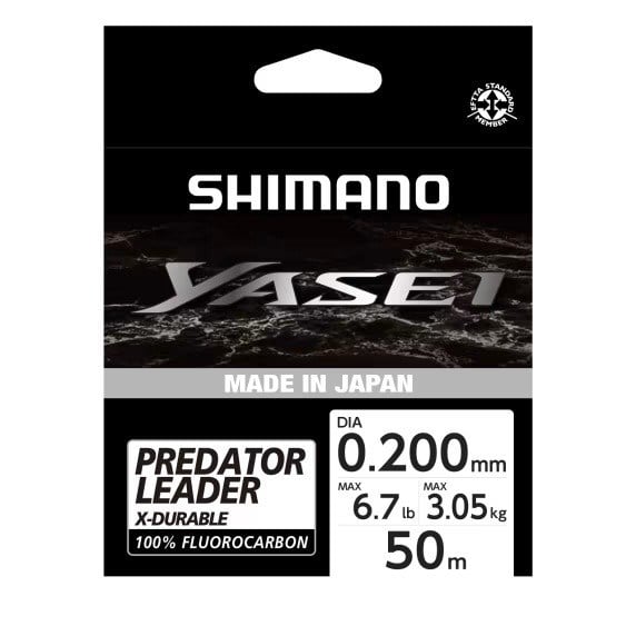 Shimano Misina Yasei Fluoro Leader 50m 0.20mm 3.05kg Grey