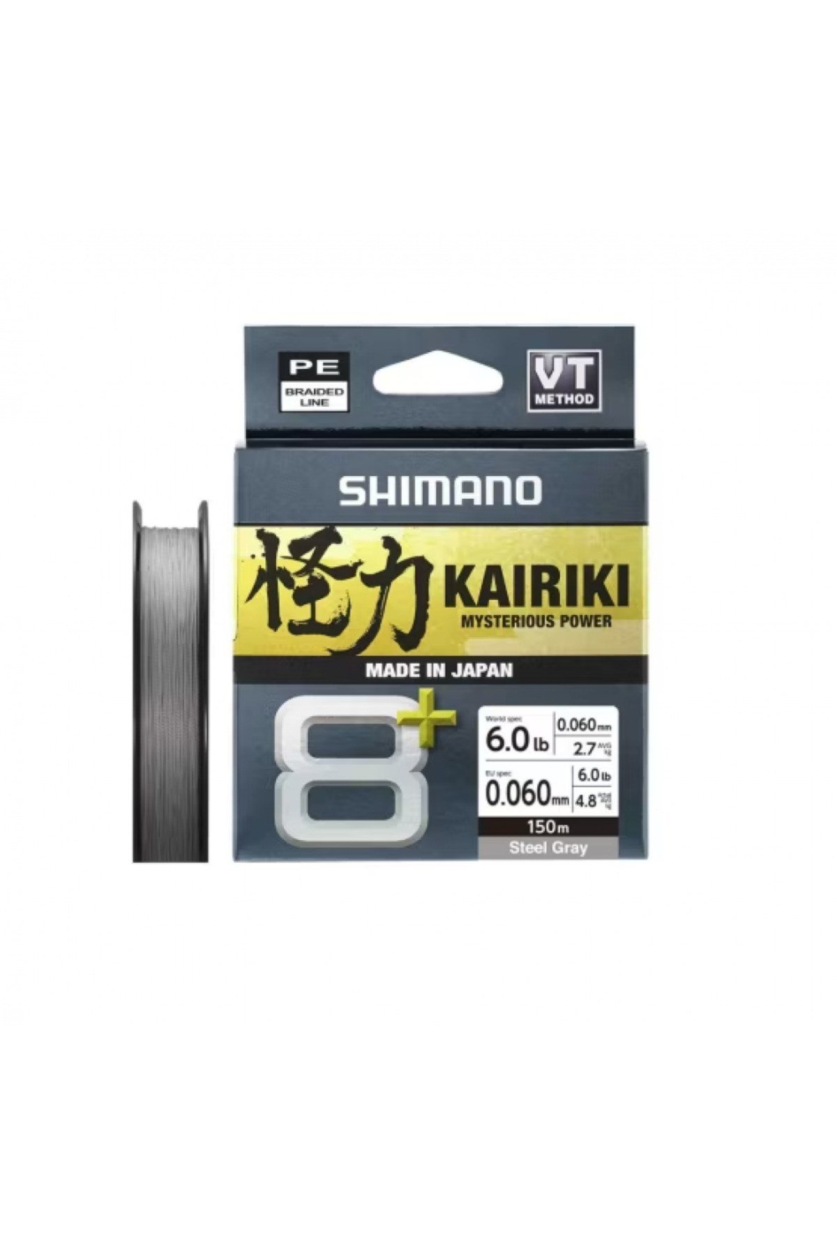Shimano Örgü Misina Kairiki 8+ 150m 0.06mm 4.8kg Grey