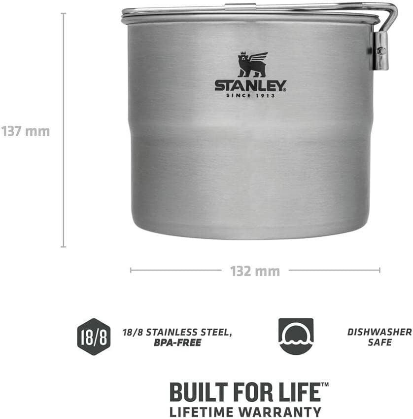 Stanley Üniseks – Yetişkin Cook Set For Two Pişirme Seti, Gri, Yükseklik: 11 Cm