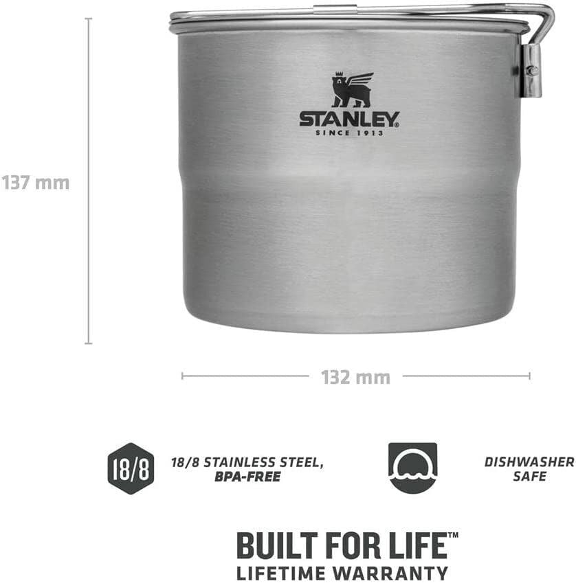 Stanley Üniseks – Yetişkin Cook Set For Two Pişirme Seti, Gri, Yükseklik: 11 Cm
