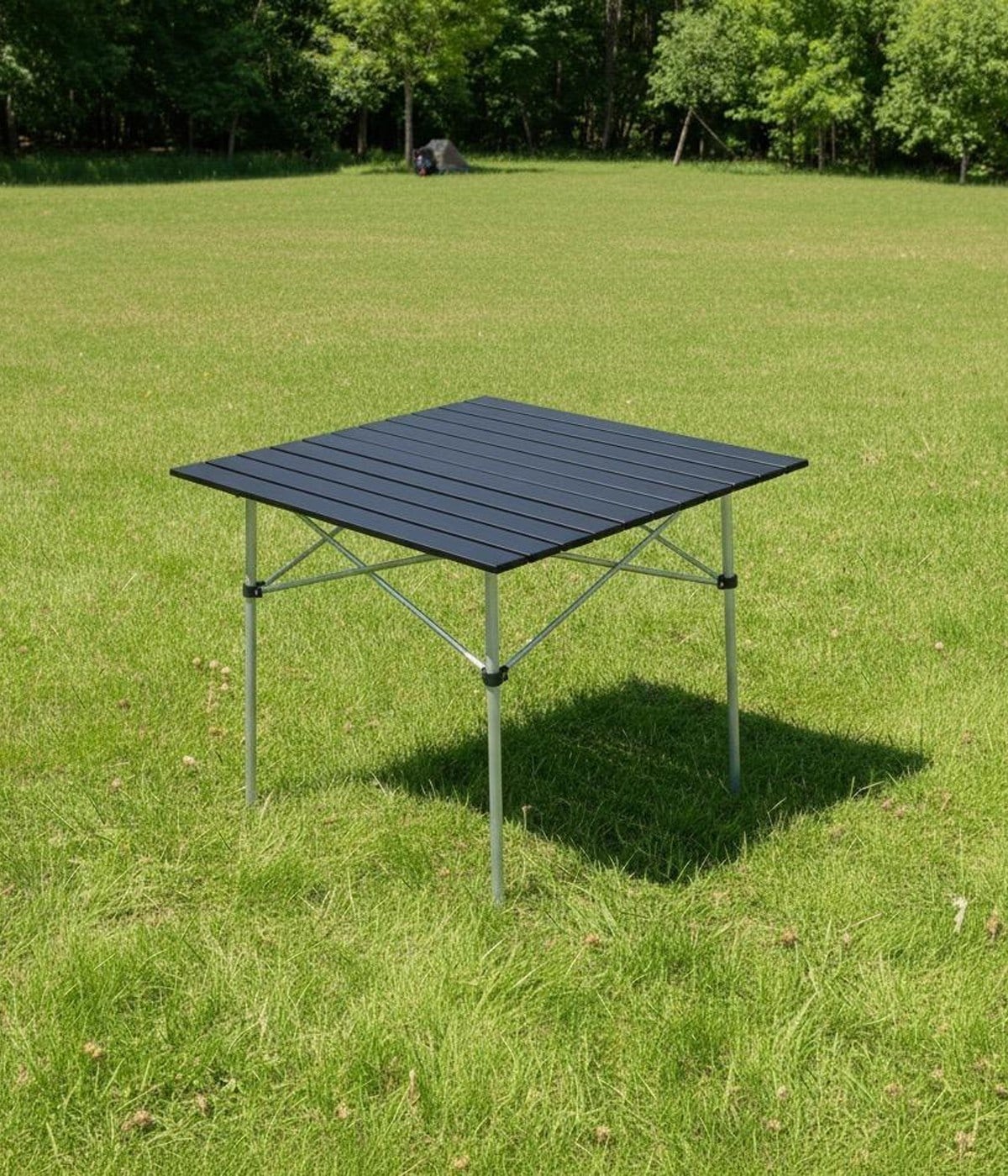 Yek Outdoor 2 Kişilik Alüminyum Kamp Masa Sandalye Seti - Siyah