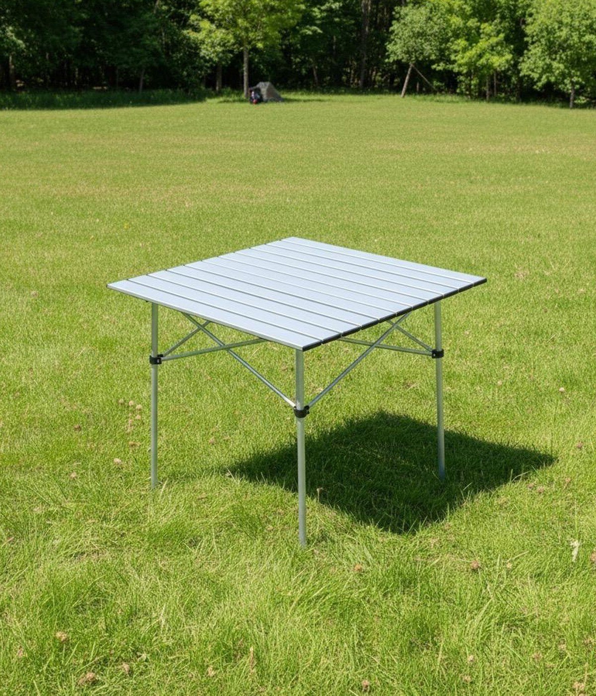 Yek Outdoor 2 Kişilik Alüminyum Kamp Masa Sandalye Seti - Gri 