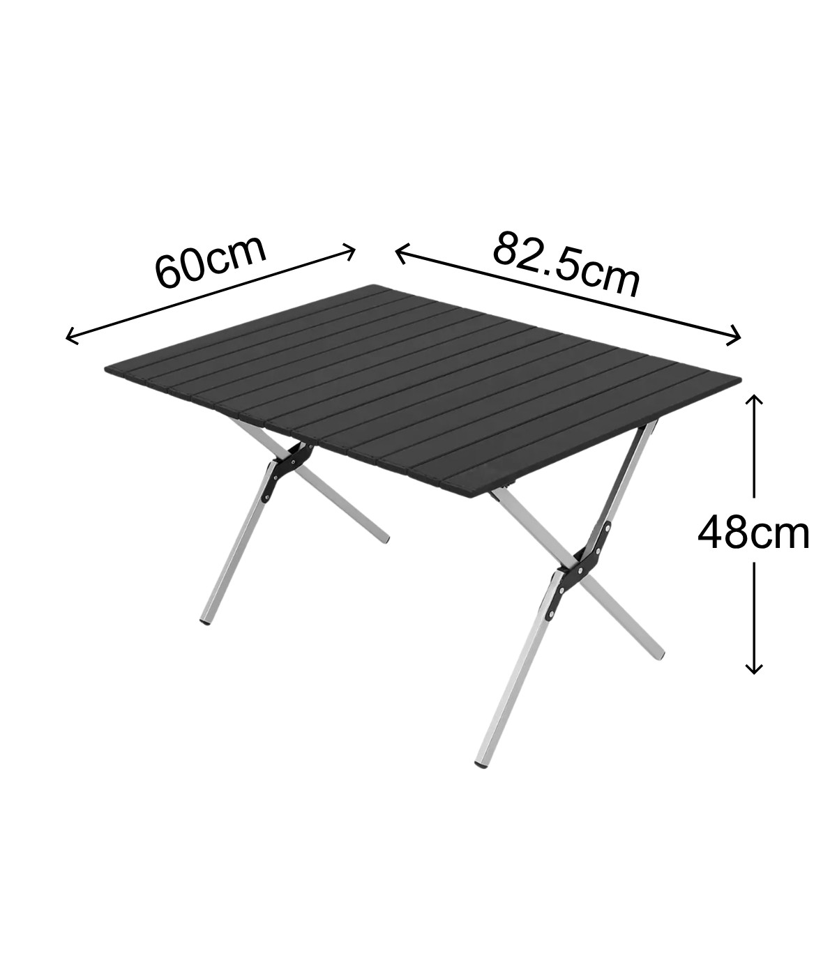 Yek Outdoor 2 Kişilik Alüminyum Kamp Masası ve Sandalye Seti - Siyah