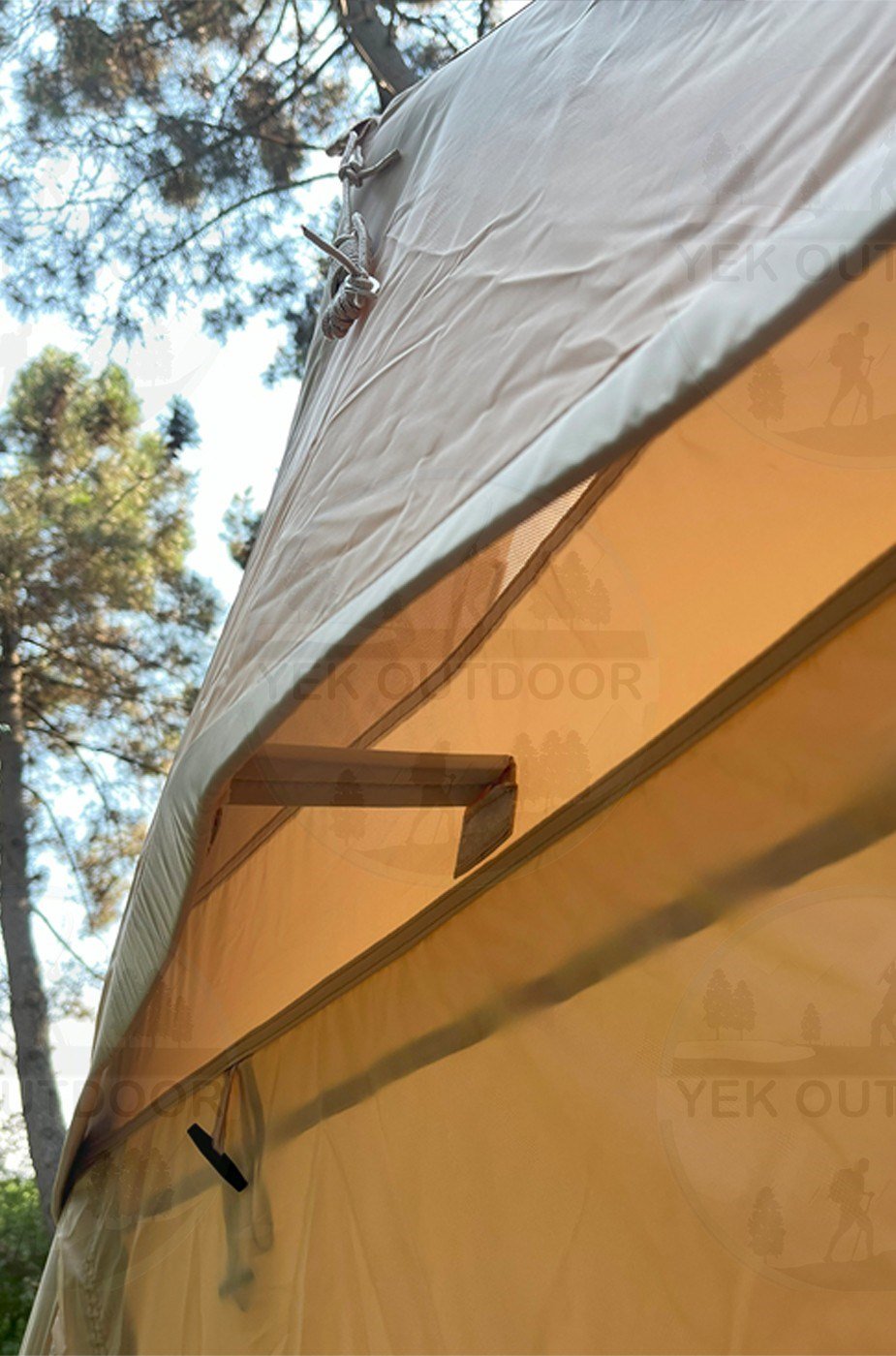 Yek Outdoor 210D Oxford 6 Kişilik 4 Mevsim Soba Çıkışlı Şişme Kamp Çadırı – Pompalı, 210x300x190 cm