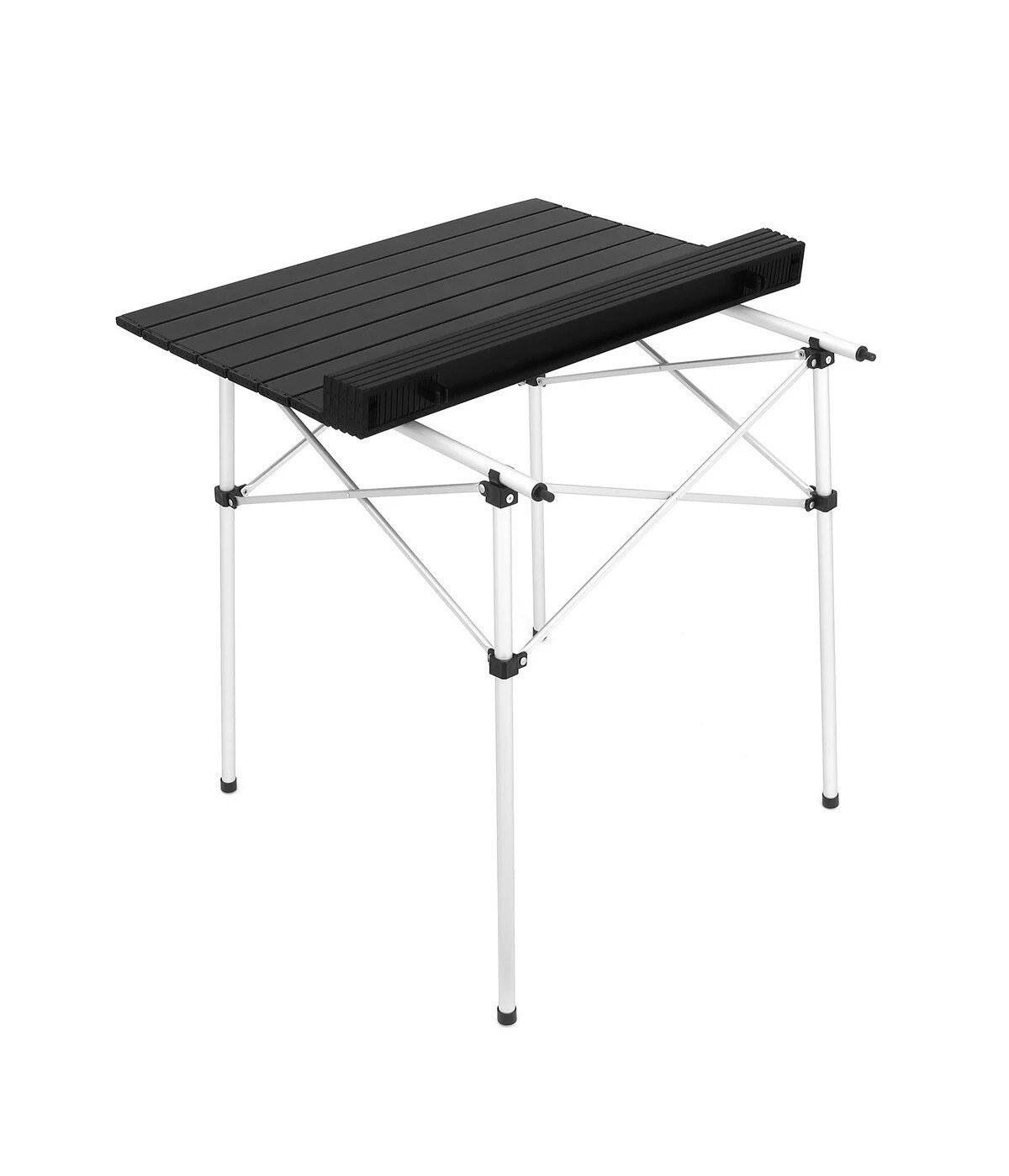 Yek Outdoor 4 Kişilik Alüminyum Kamp Masa Sandalye Seti - Siyah