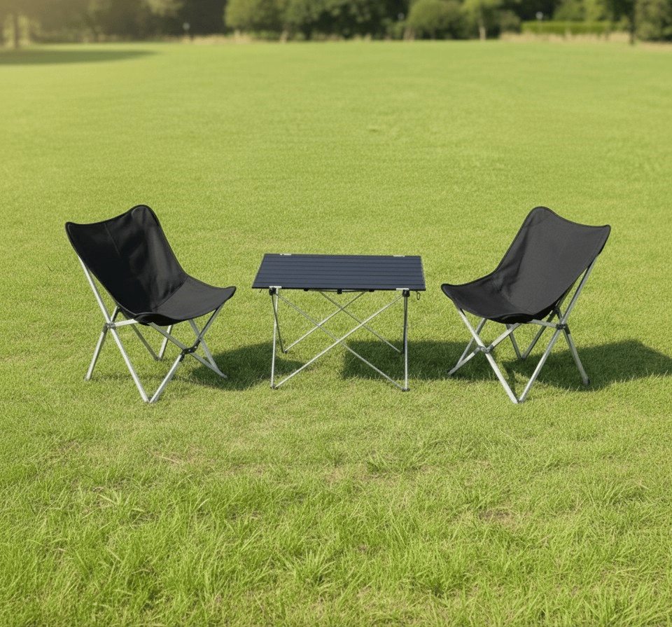 Yek Outdoor Alüminyum 4 Kişilik Kamp Masa & Sandalye Seti