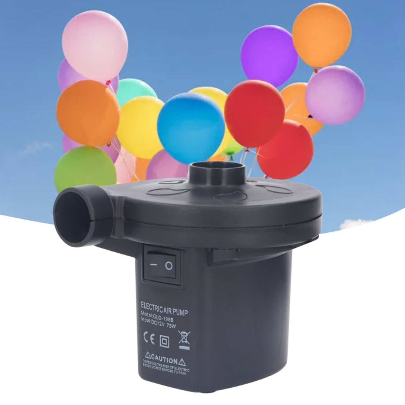 Yek Outdoor DC 12V Elektrikli Hava Pompası – Şişirme ve Hava Boşaltma