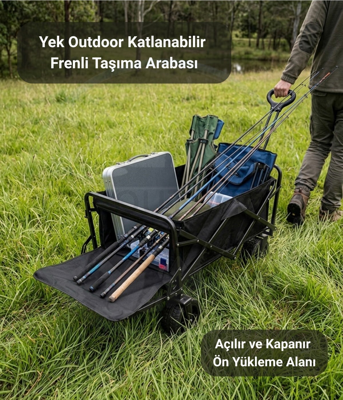 Yek Outdoor Extend Wagon Katlanabilir Kamp ve Yük Arabası
