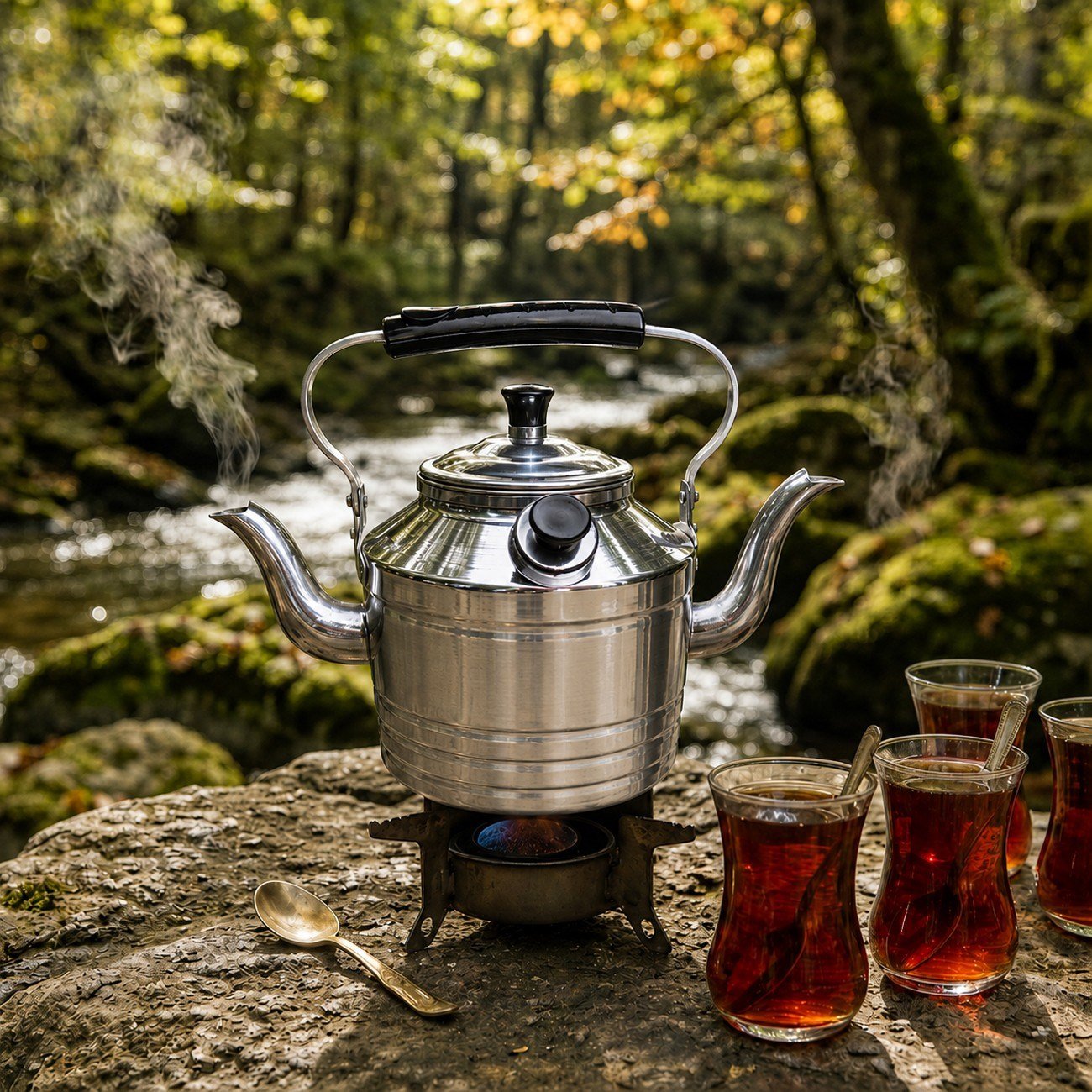 Yek Outdoor N°22 Çift İbrikli Alüminyum Çaydanlık 3 Litre