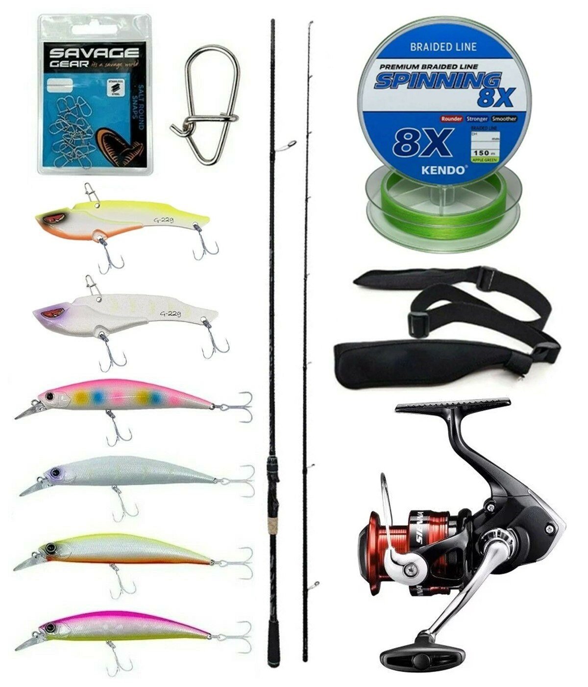 Yek Outdoor Spin Olta Seti Kendo Kenshi Pro 2.73m 12-45gr Olta Kamışı&Shimano Sienna 3000 Fg Spin Makinesi