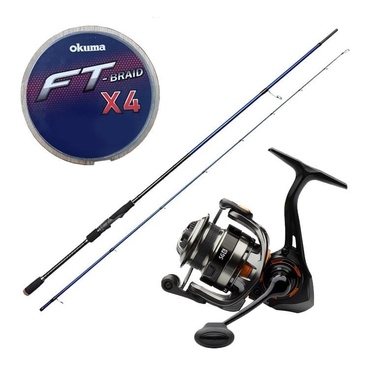 Yek Outdoor Spin Olta Seti Savage Gear SGS6 All-Around 8'3''/2.51m 12-42 gr 2 Parça&Savage Gear SG6 4000 FD 8+1BB Olta Makinesi