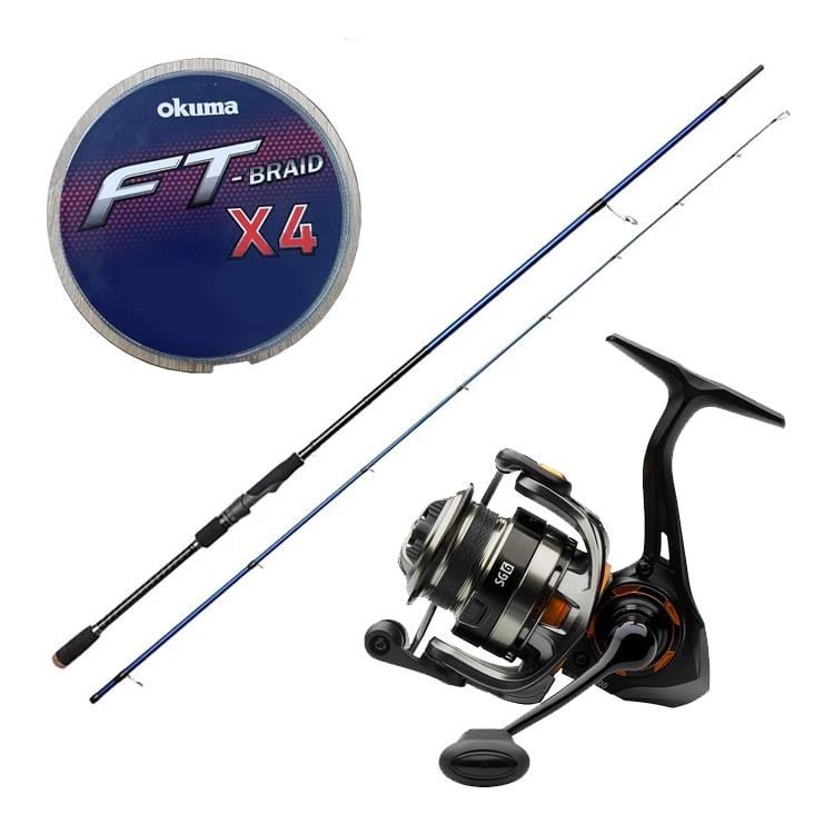Yek Outdoor Spin Olta Seti Savage Gear SGS6 All-Around 9'/2.74m 7-35 gr 2 Parça&Savage Gear SG6 4000 FD 8+1BB Olta Makinesi