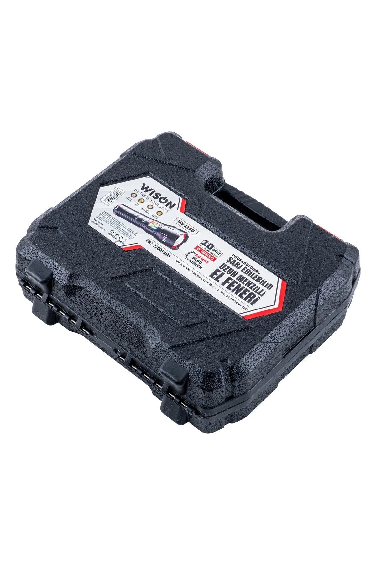 Yek Outdoor WS-1150 Pro Şarjlı El Feneri – 60W | 5500 Lümen | Zoom Özellikli
