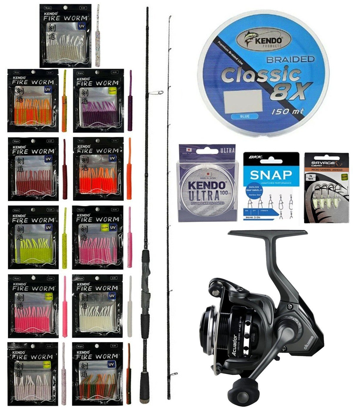 YekOutdoor FireWorm LRF Seti Okuma Epixor LRF Ultra Light Game Spin 213cm 1-8gr 2 Parça Olta Kamışı&Okuma Acuador 2500A Olta Makinesi