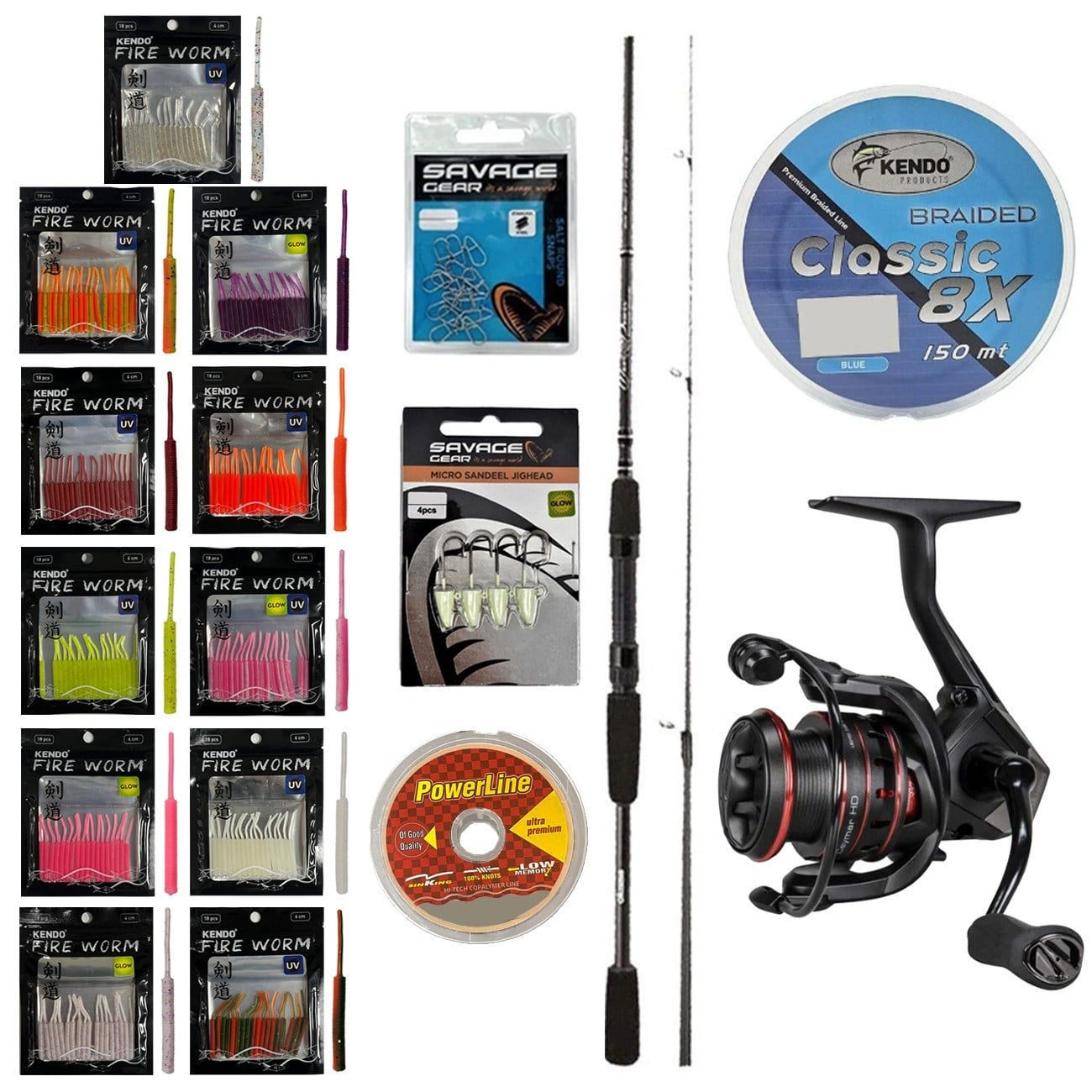 YekOutdoor FireWorm LRF Seti Okuma Wave Power 213 cm 0-8 gr Lrf Kamışı&Okuma Ceymar HD CHD-2500A 7+1BB Olta Makinesi