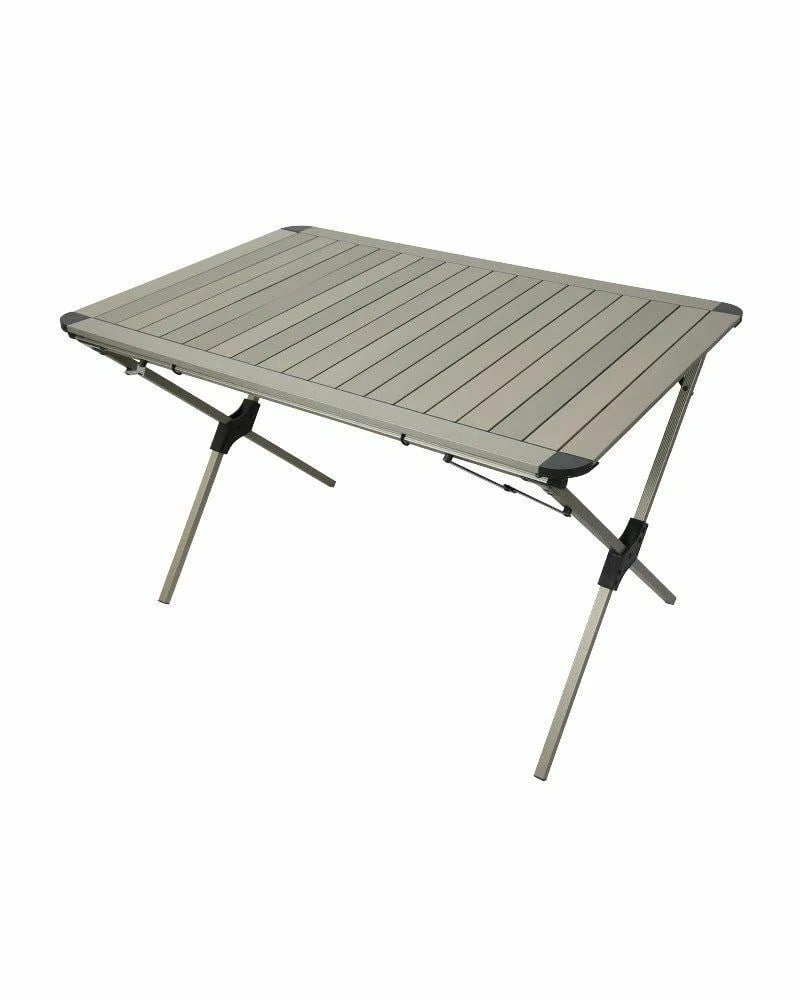 YekOutdoor Katlanabilir Alüminyum Kamp Masası ve 4 Kişilik Konforlu Kamp Sandalyesi Seti